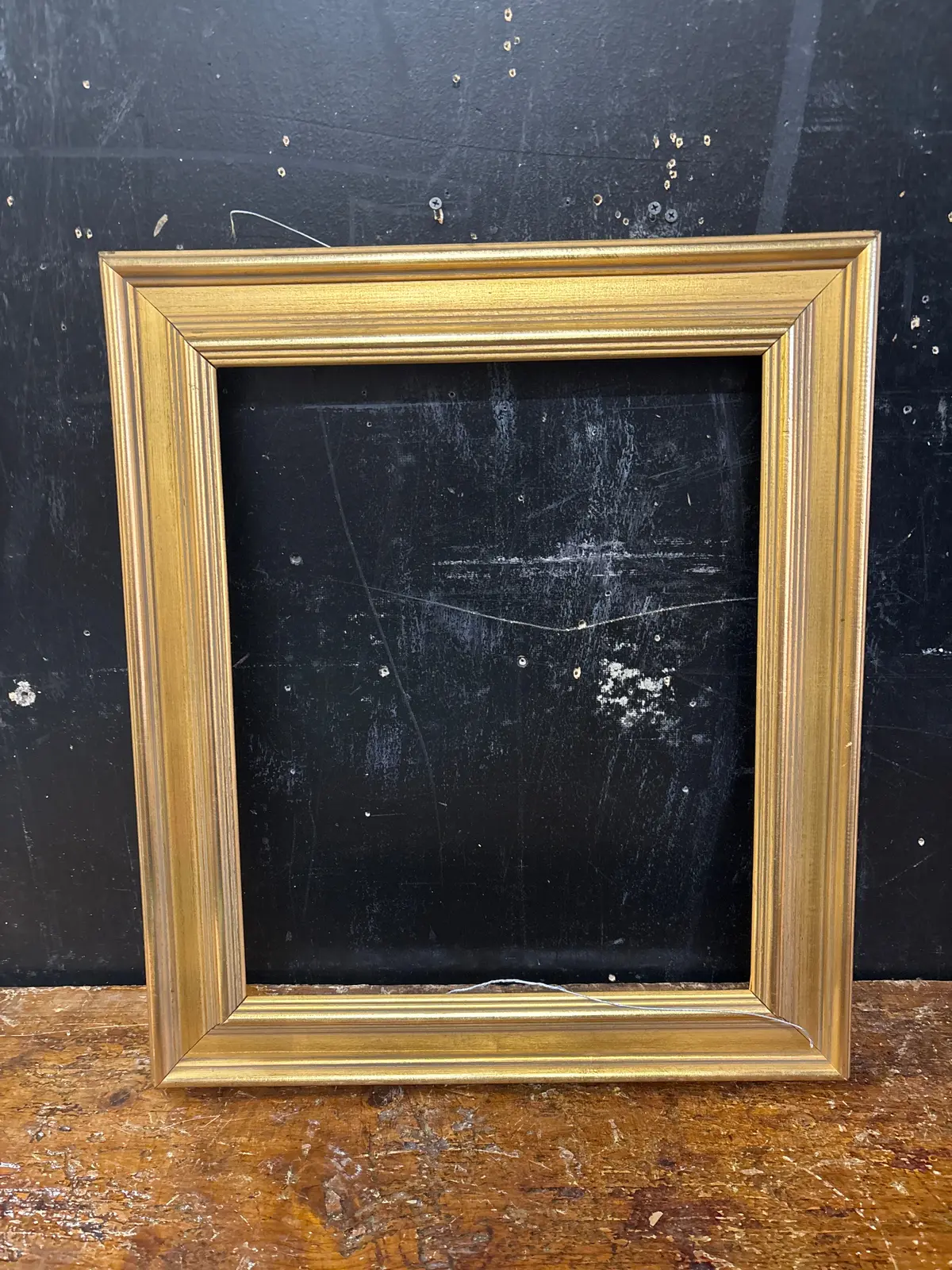 Vintage Bright Gold Pine Frame 1