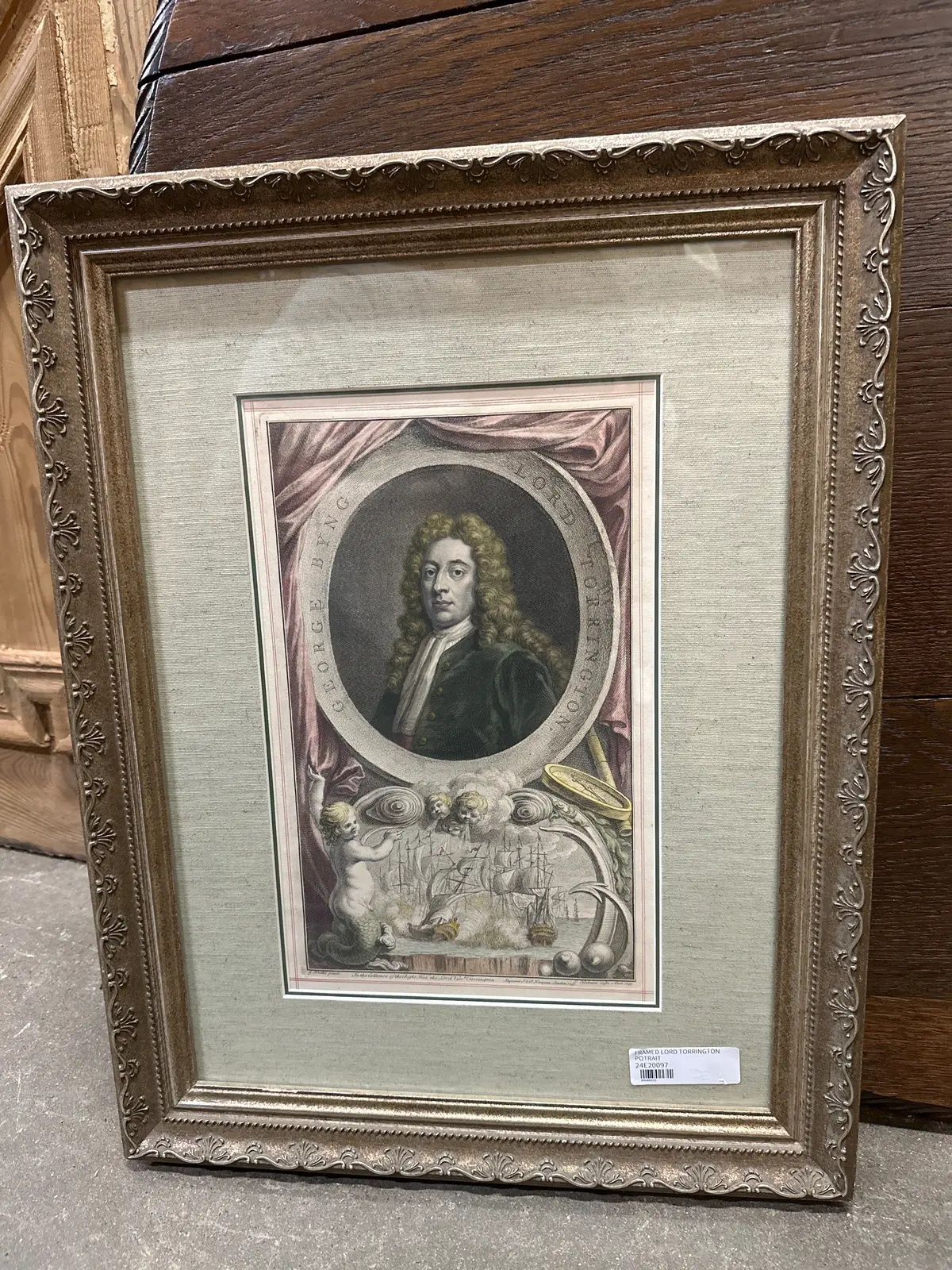 Framed Lord Torrington Potrait 1