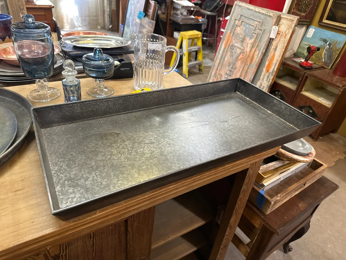 Large Antique Baking Tray 1