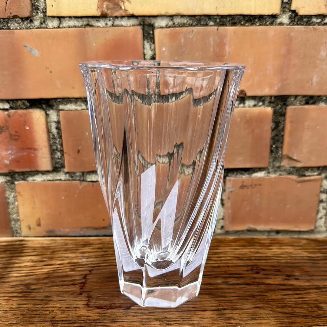 Swirl Crystal Orrefors Vase 1