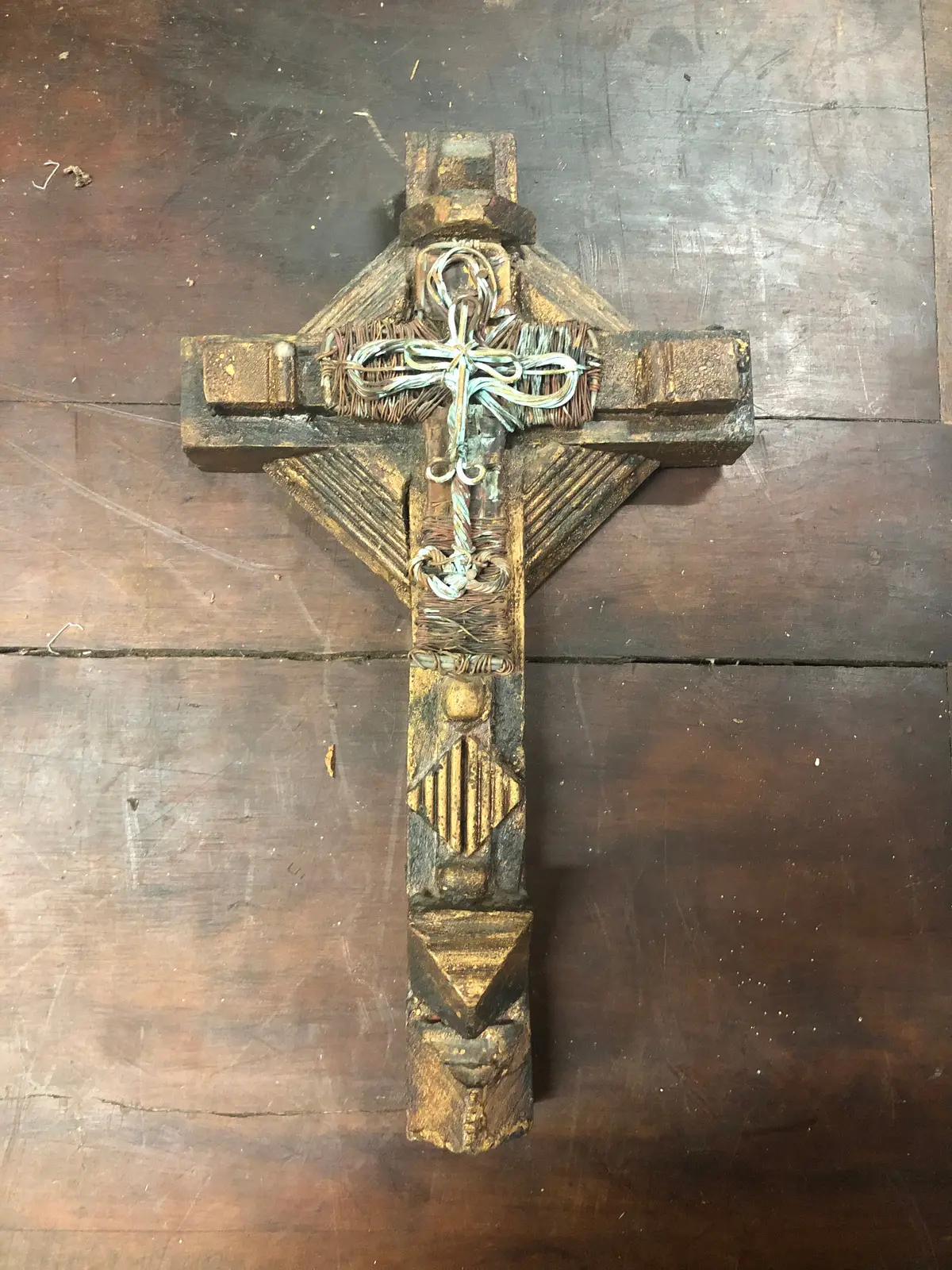 Mexican Cross With Copper 1