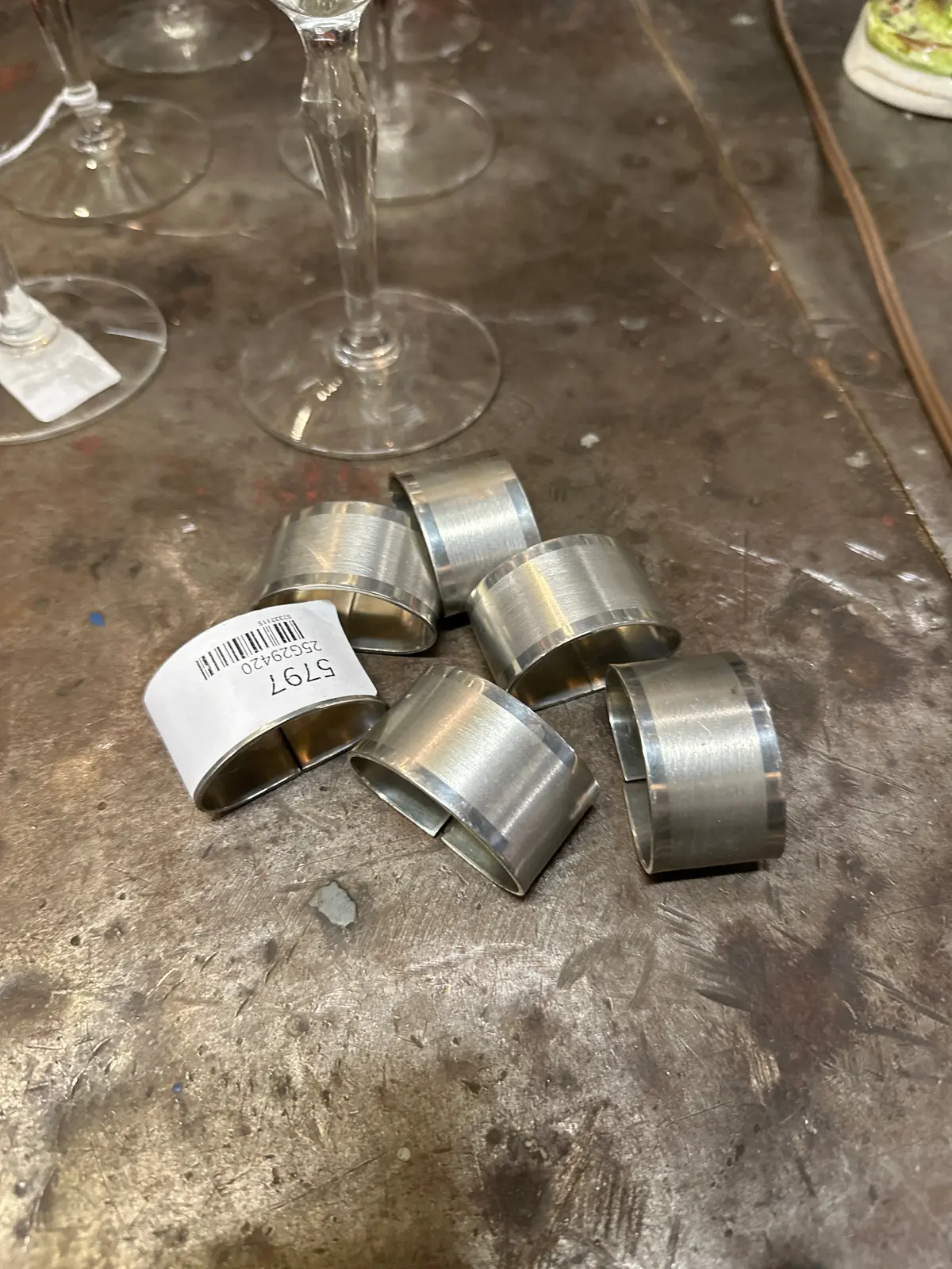Set Of 6 Stainless Steel Napkin Holders 1