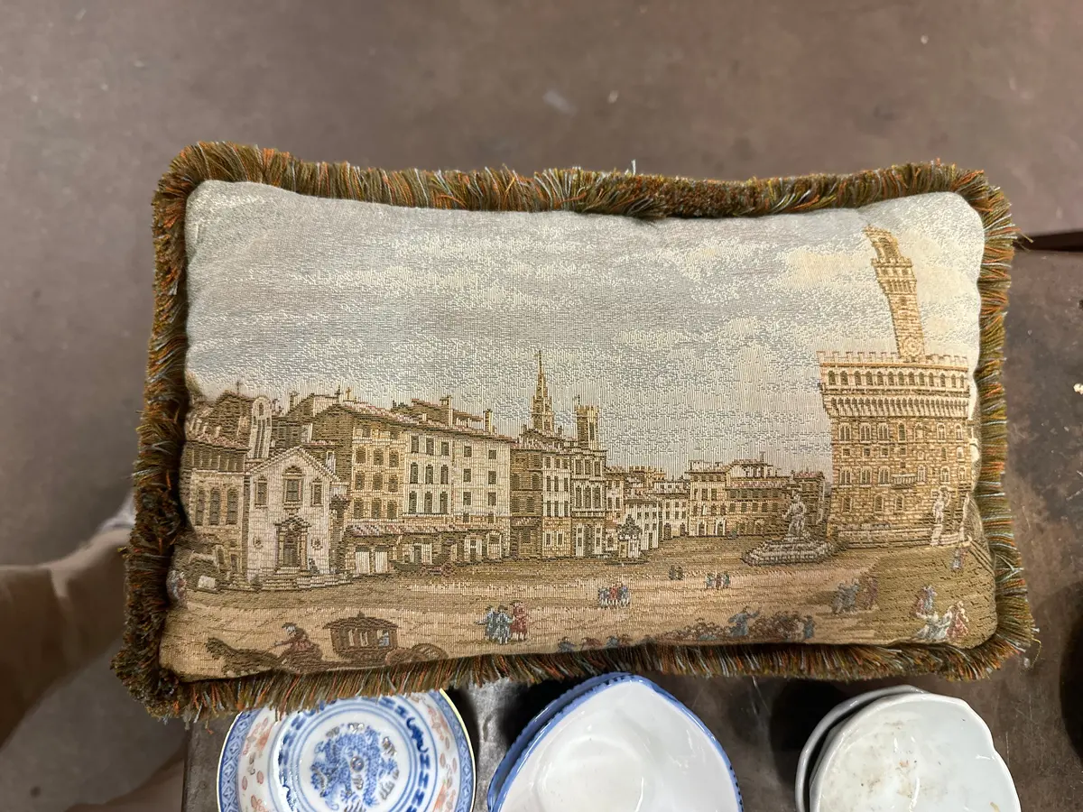 Italian Scene Pillow 1