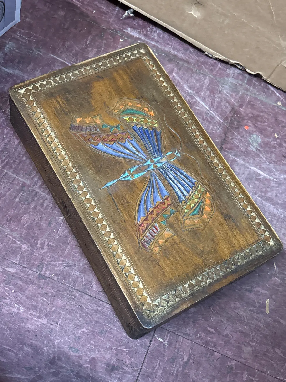 Carved Butterfly Box 1