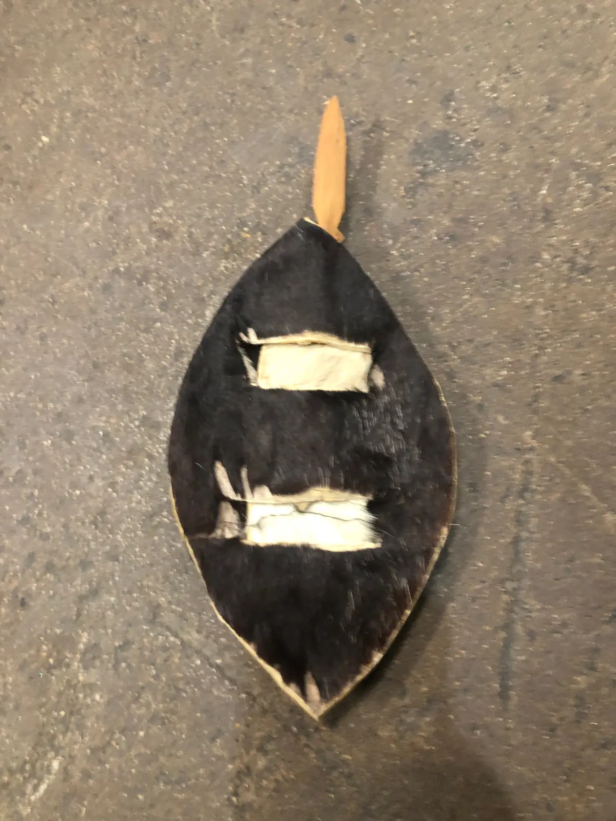 Indian Leather Hair Clip 1