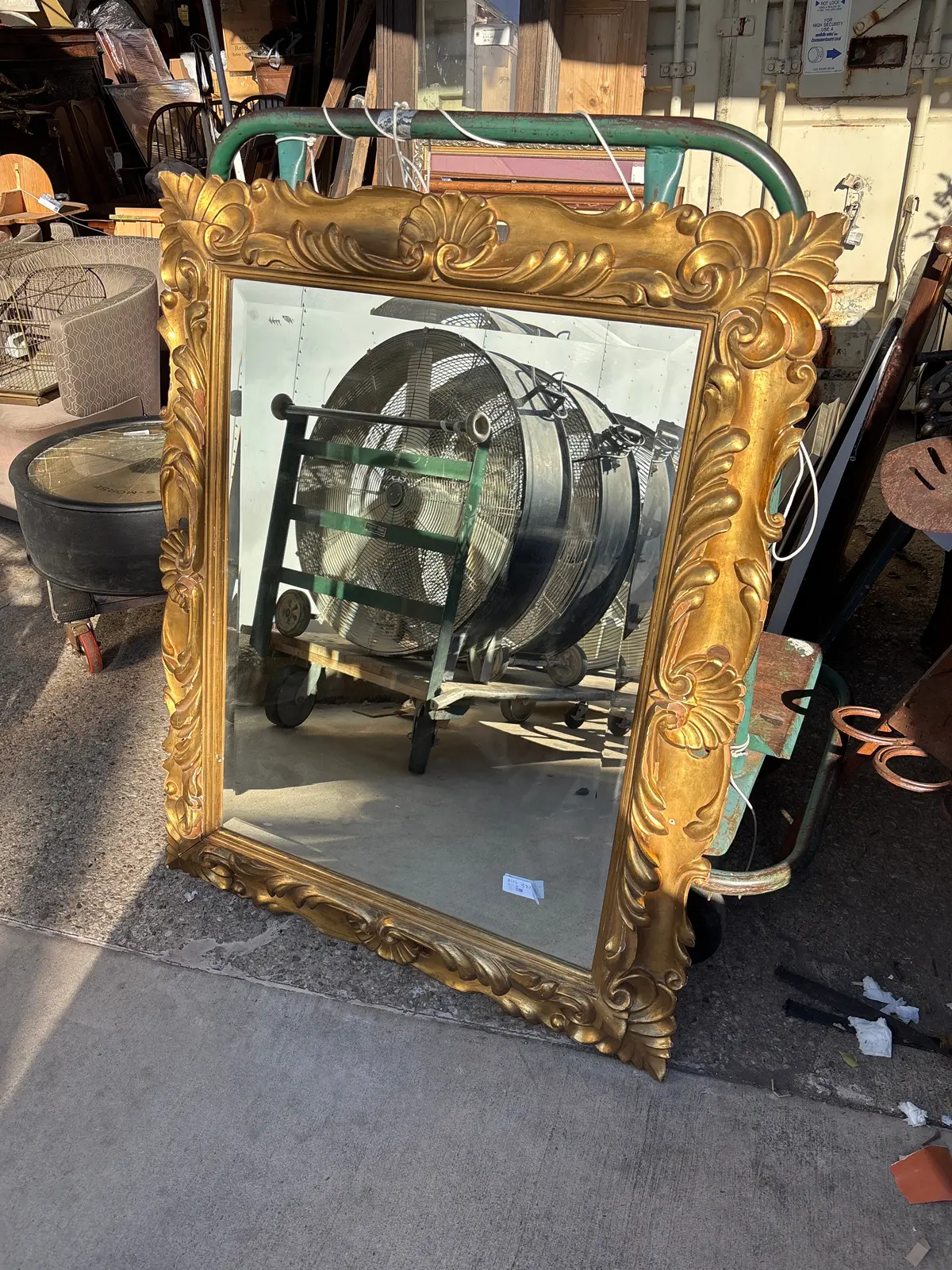 Carved Giltwood Framed Mirror 1