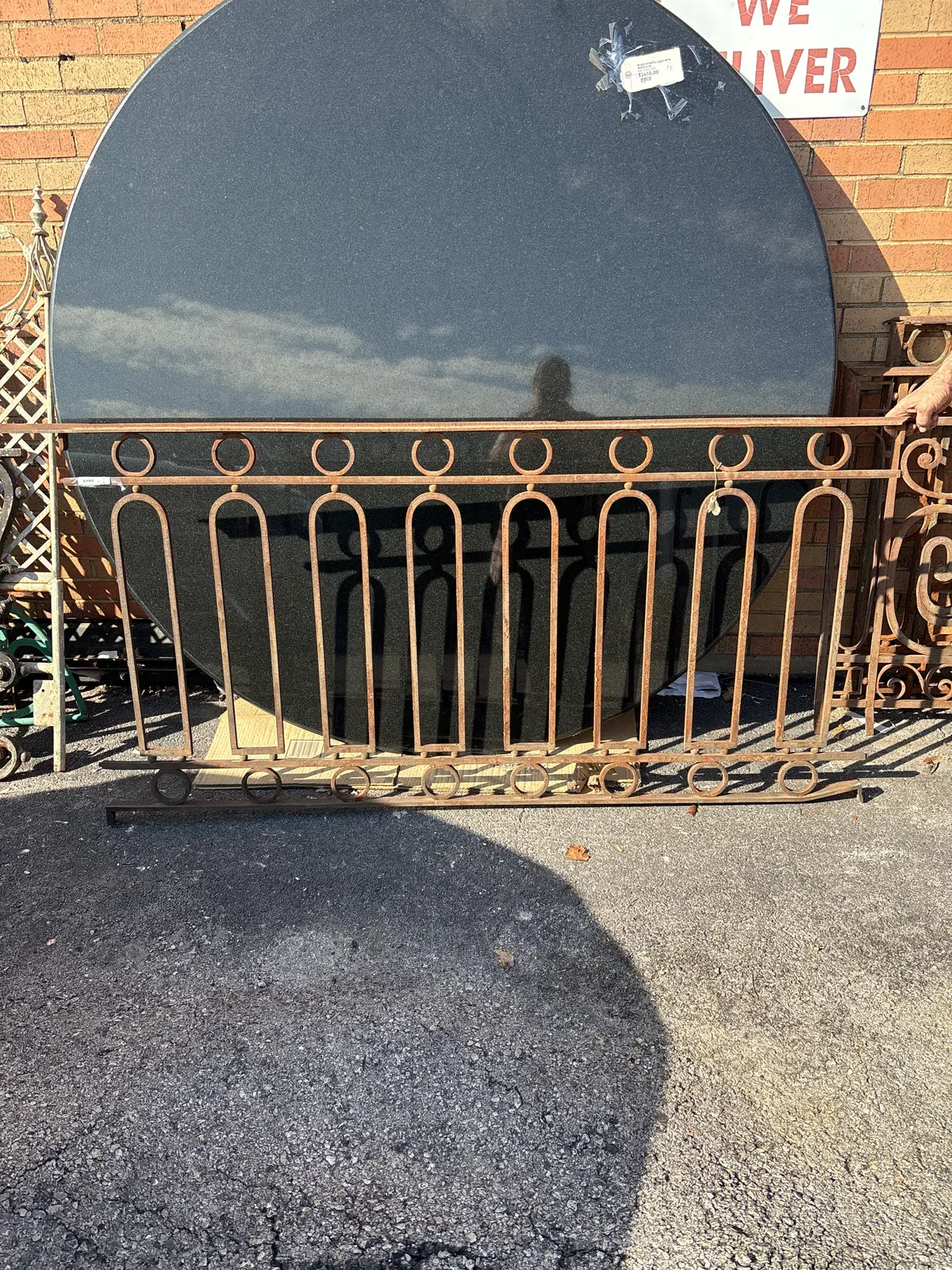 Iron Rail Panel With Circles And Arches 1