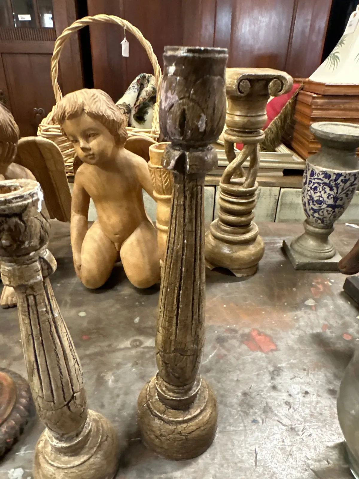 Wood Brown Candle Stand 1