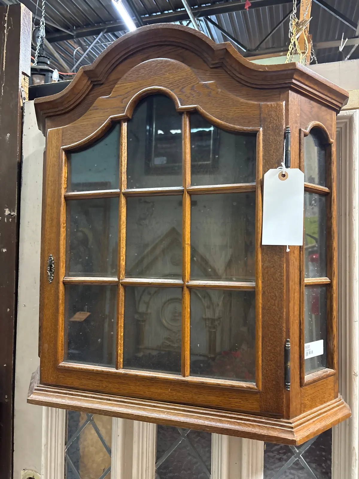 Dutch Oak Hanigng Wall Cabinet 1