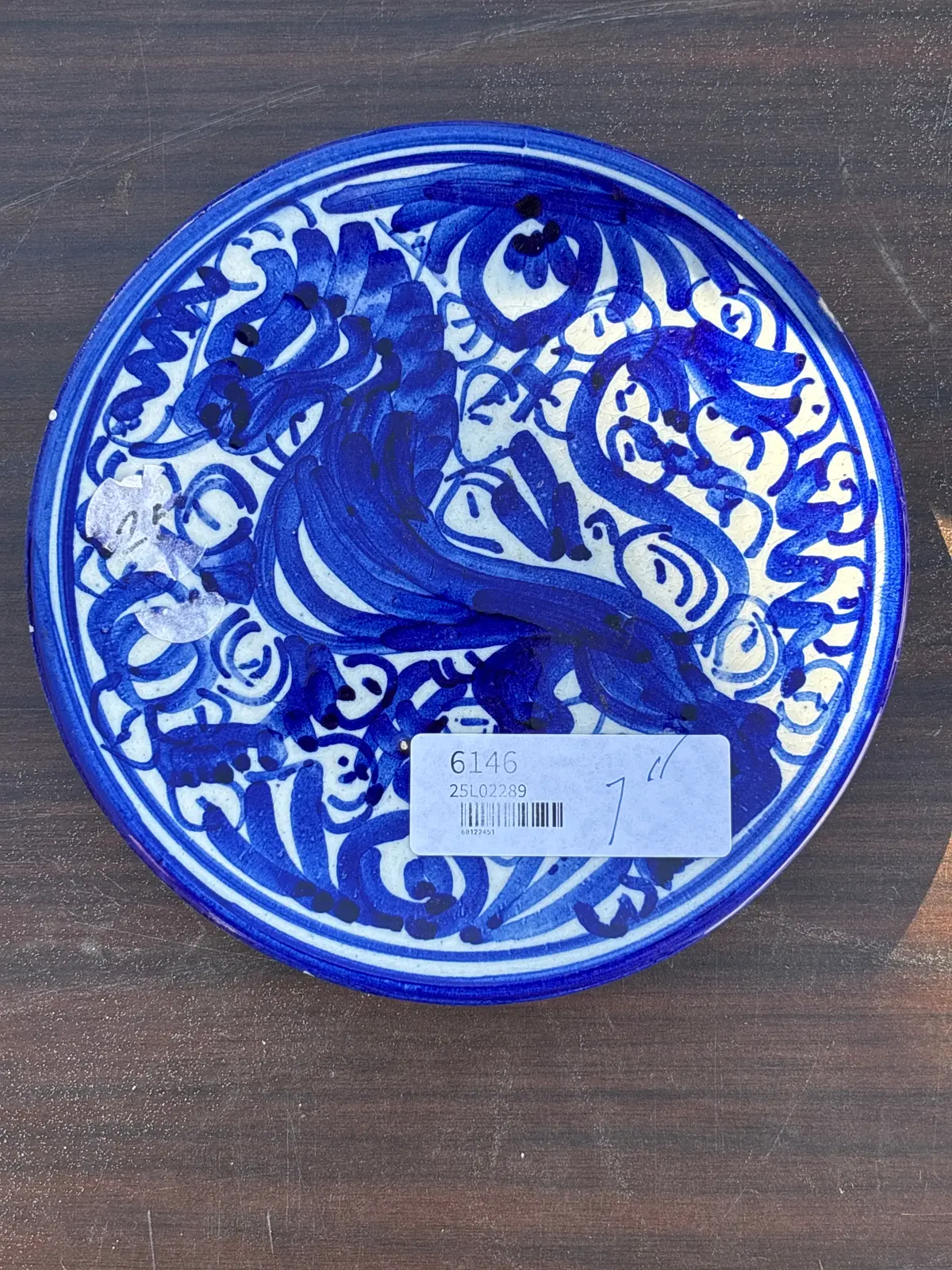 Spanish Blue Lion Plate 1
