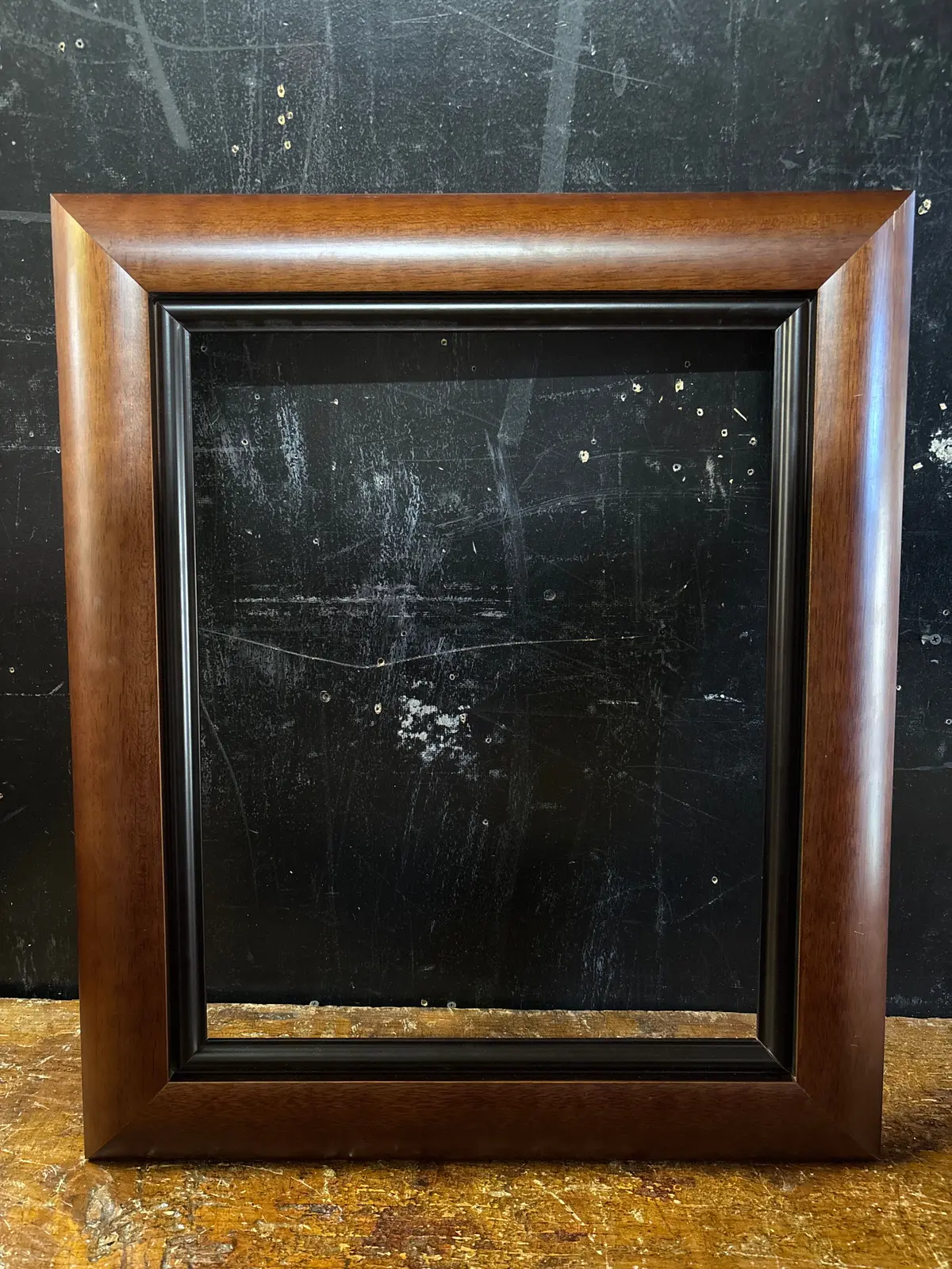 Beveled Walnut Frame With Black Filet 1