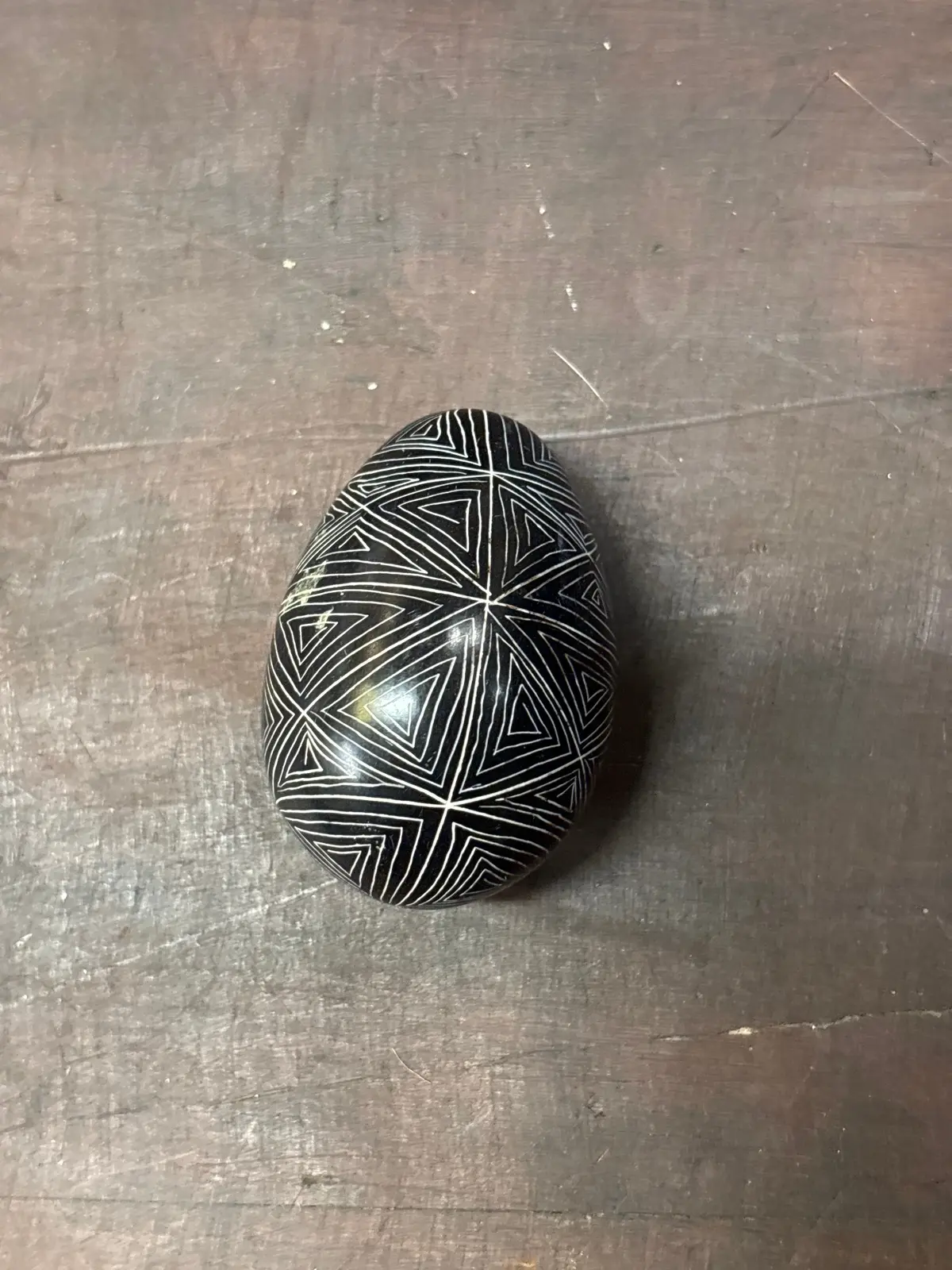 Black Stone Triangle Egg 1