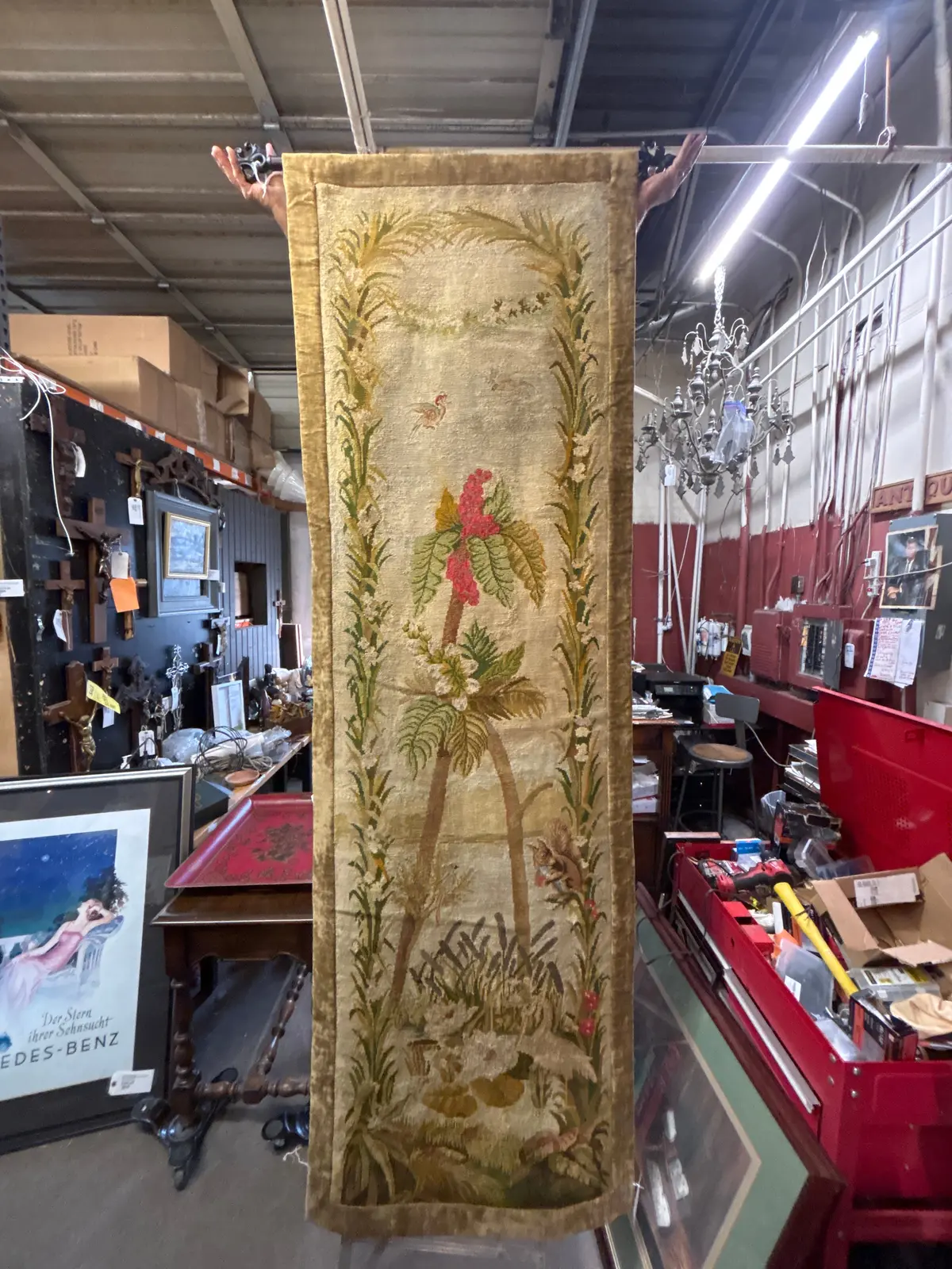 Vintage Yellow Tapestry 1