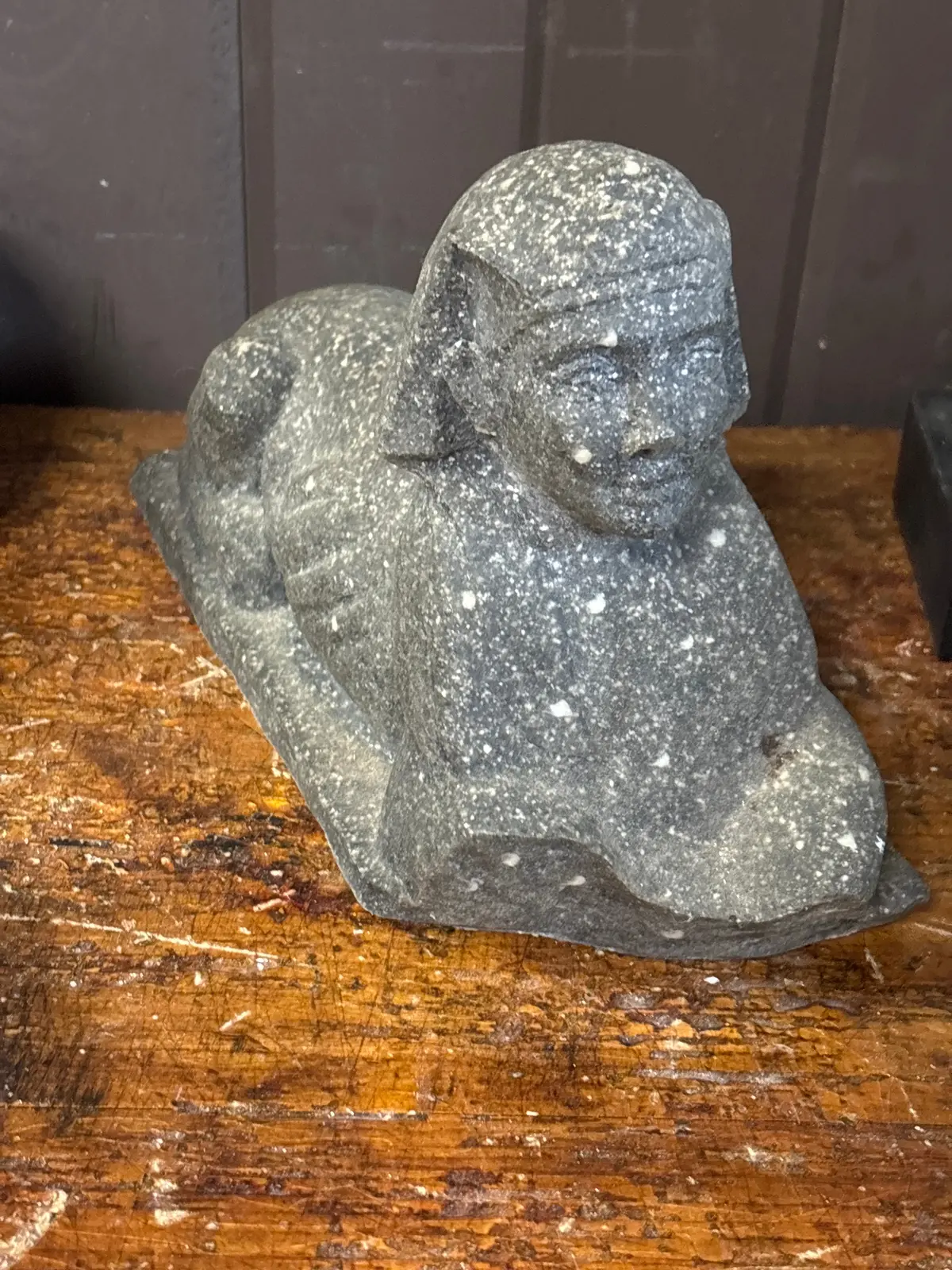 Egyptian Sphinx Statue - As Found 1