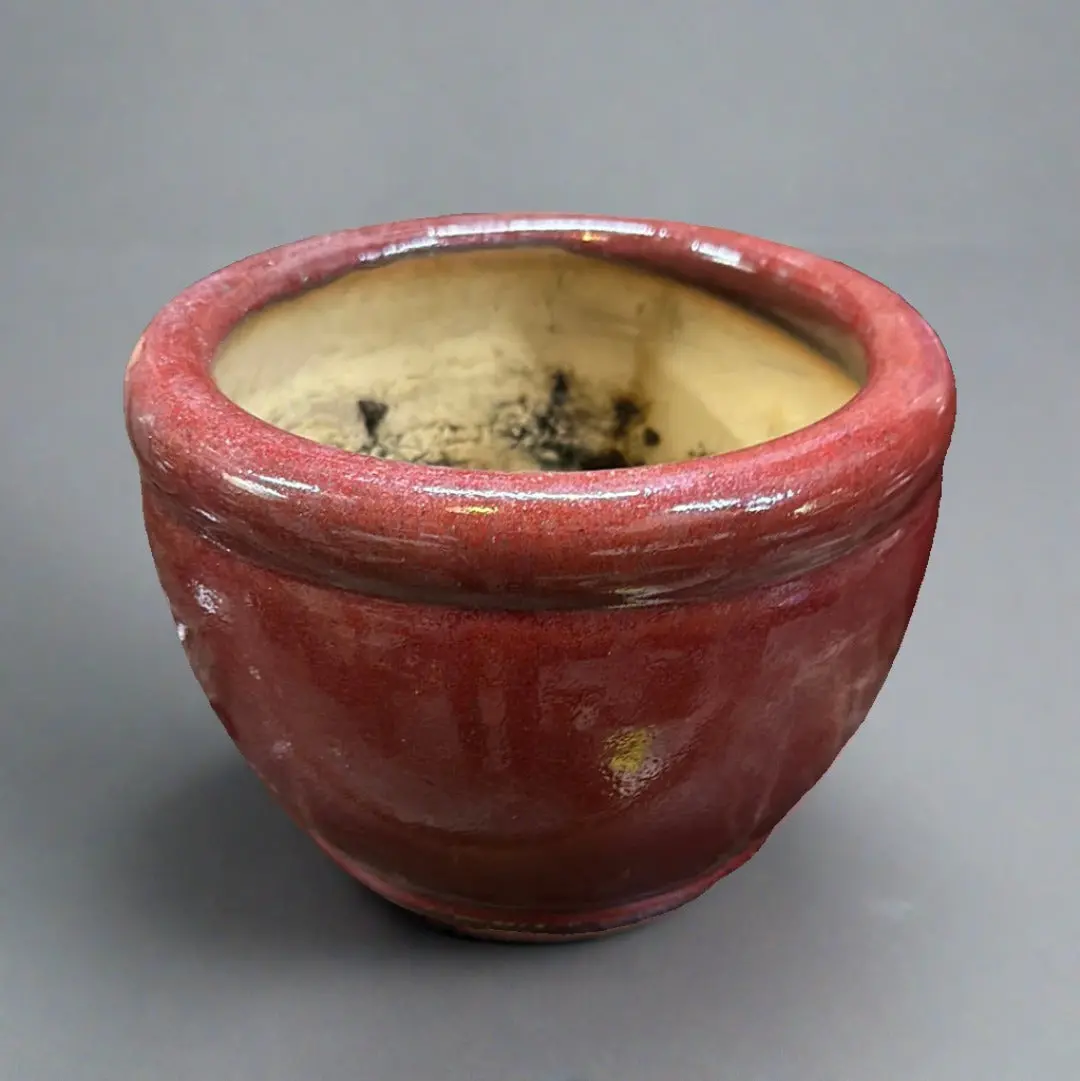 Small Red Glazed Planter 1
