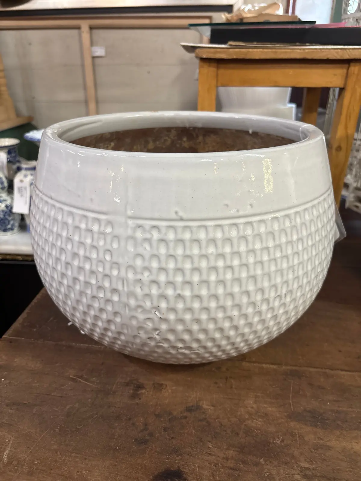 White Terracotta Pot 1
