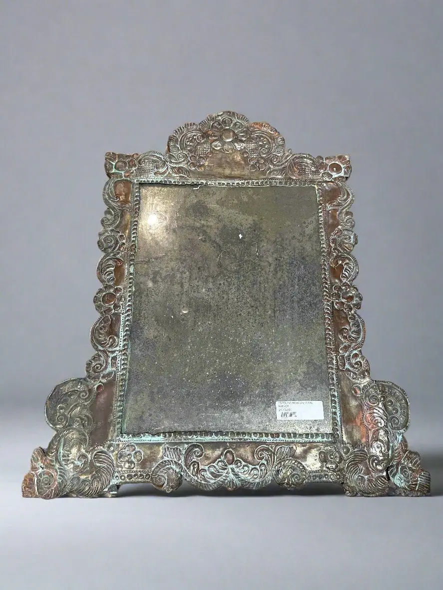 As Found Mexican Metal Mirror 1
