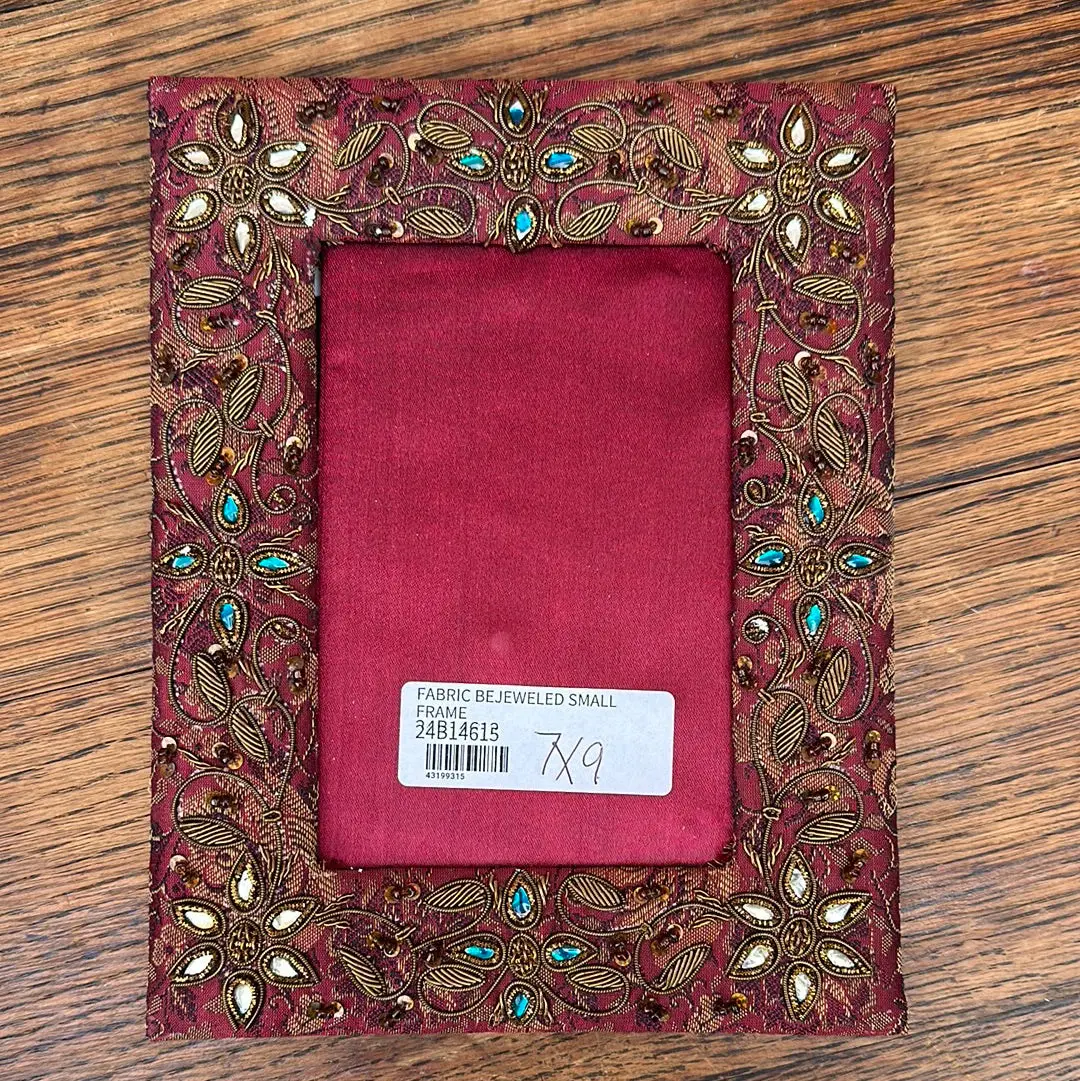 Fabric Bejeweled Small Frame 1
