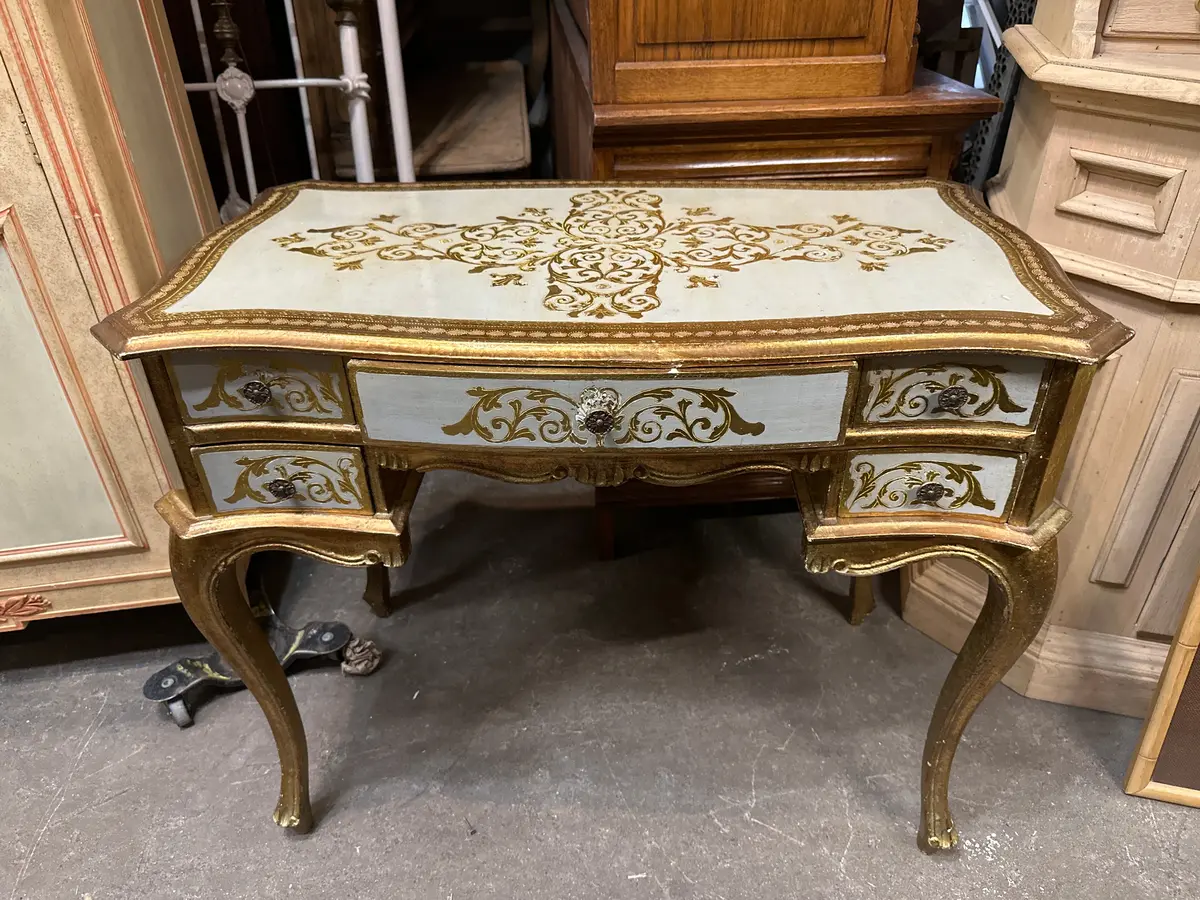 Gold Florentine Desk 1