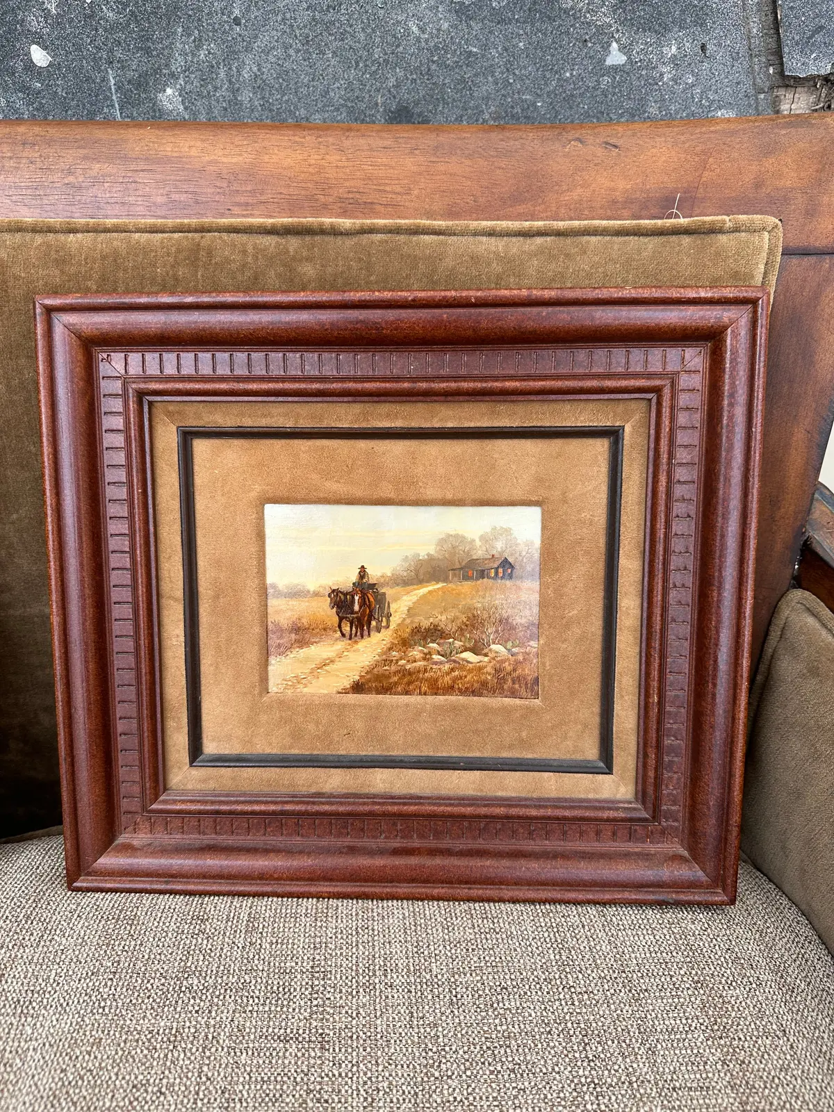 Western Ranch Scene By John French 1