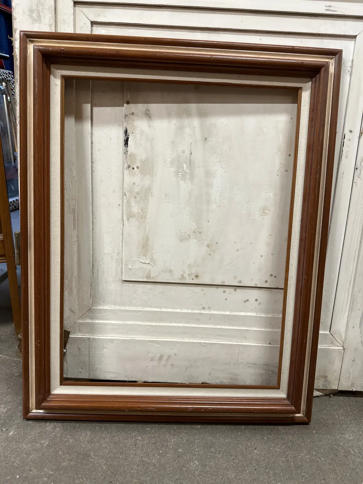 Rustic Brown And Ivory Painted Frame 1