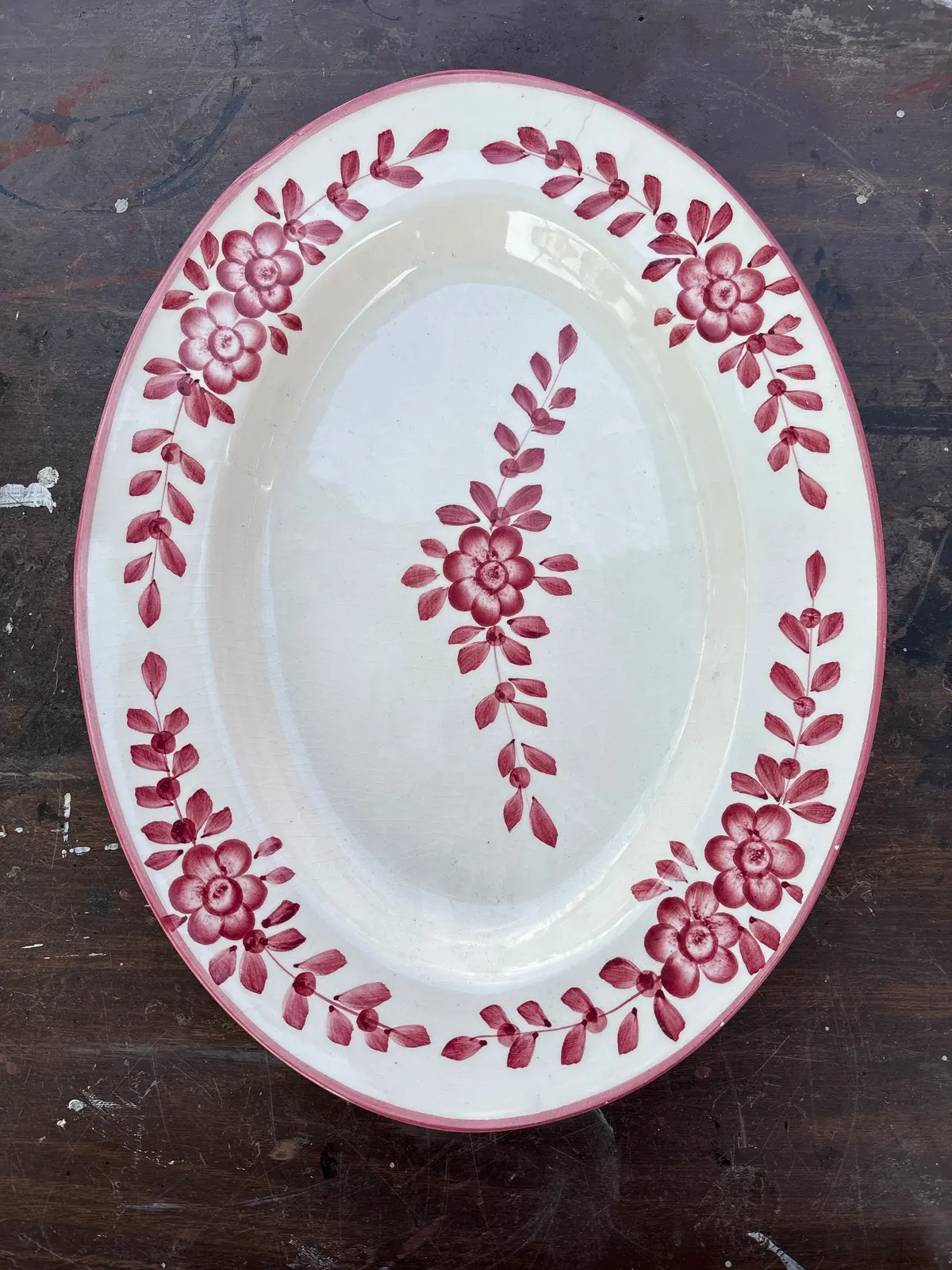 Red And White Starbucks Platter - Not Old 1