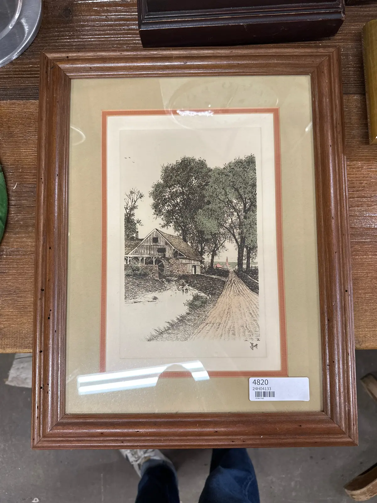 Framed Watermill Artwork 1