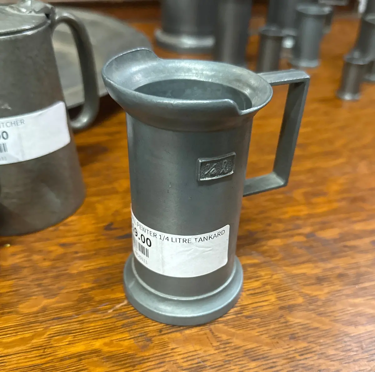 Small Pewter 1/4 Litre Tankard 1