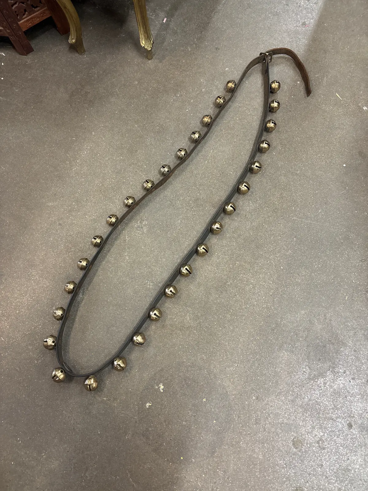 Leather Strap With Sleigh Bells 1
