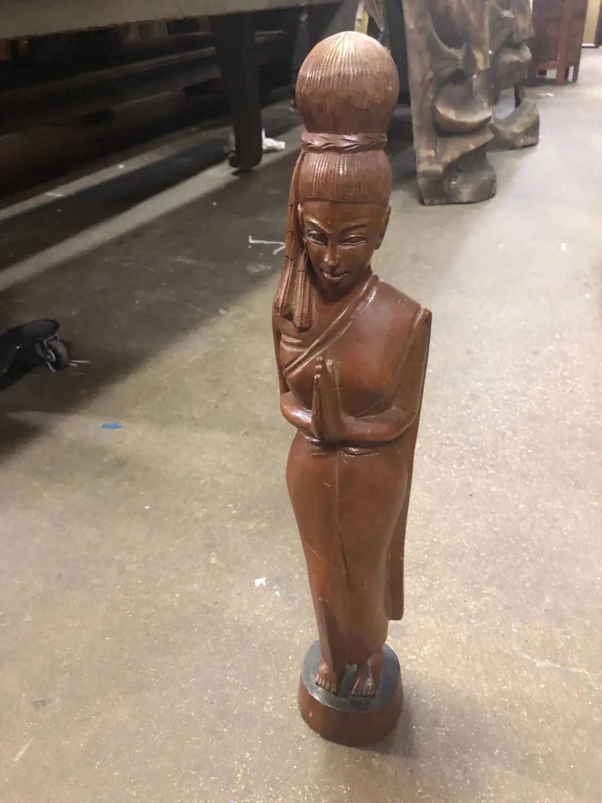 Tall Thai Wooden Lady 1