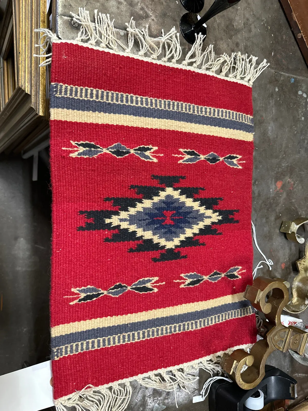 Southwest Tiny Red Indian Rug 1