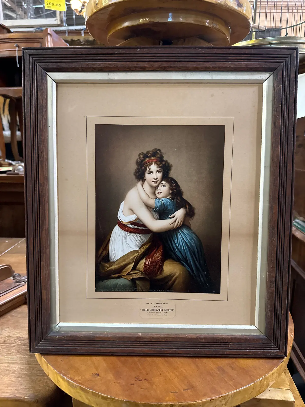 As Is Print Of Madame Lebraun And Daughter 1