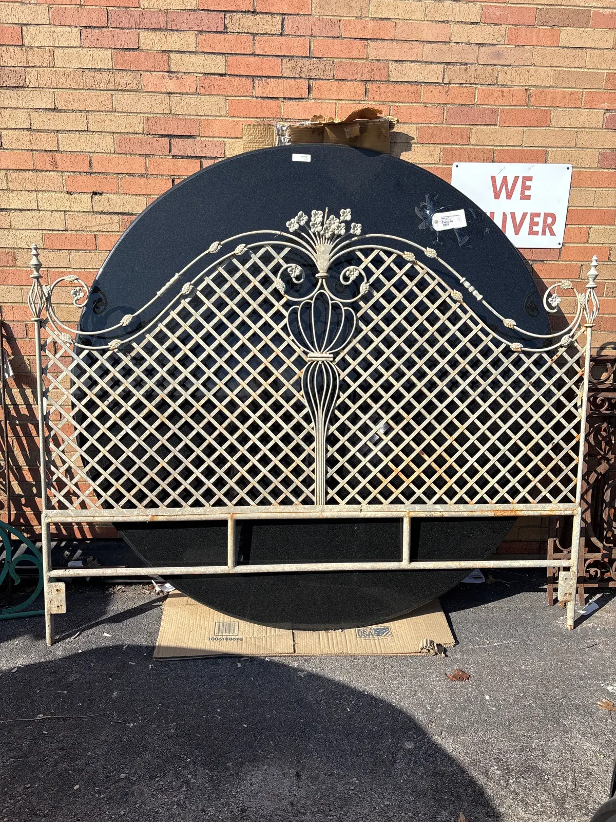 Iron King Size Bed Headboard 1