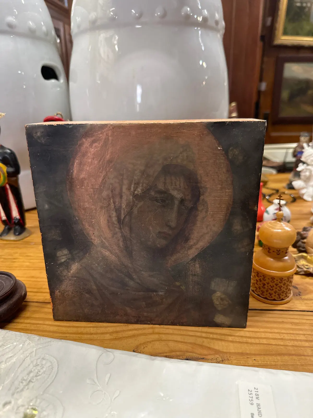 Madonna Painting In Box Style Frame 1