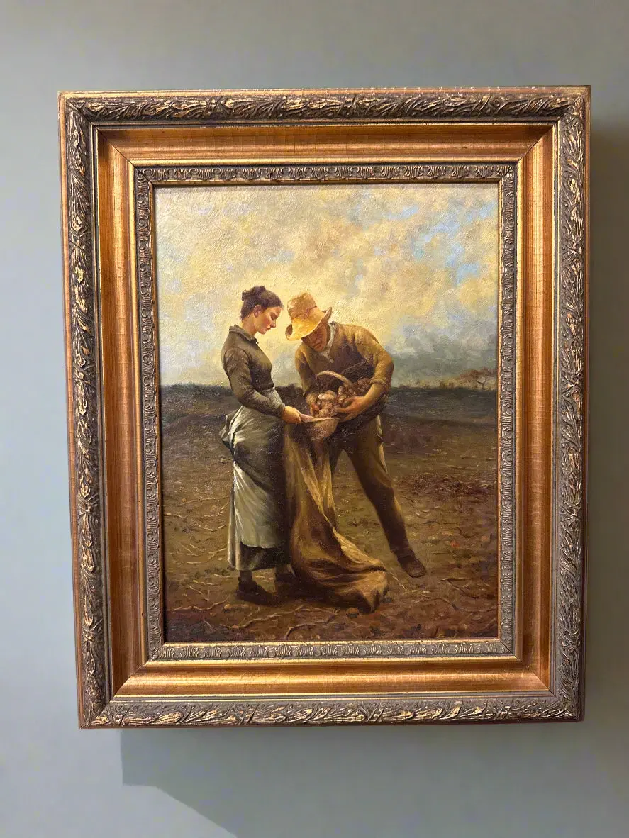 Man And Woman Sacking Up Potatoes 1
