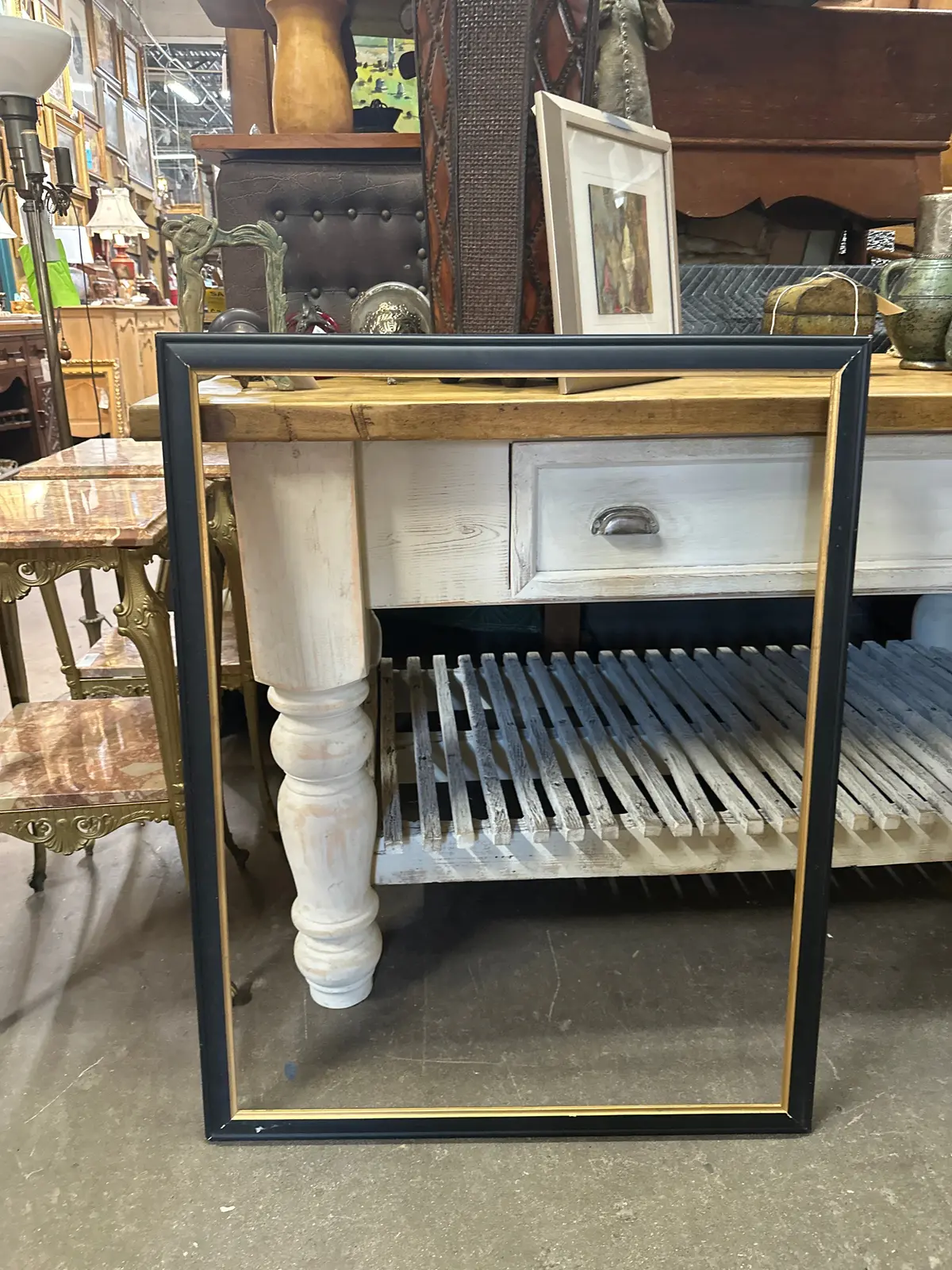 Black Frame With Gold Filet 1