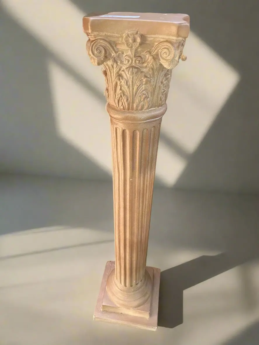 Painted Plaster Pedestal 1
