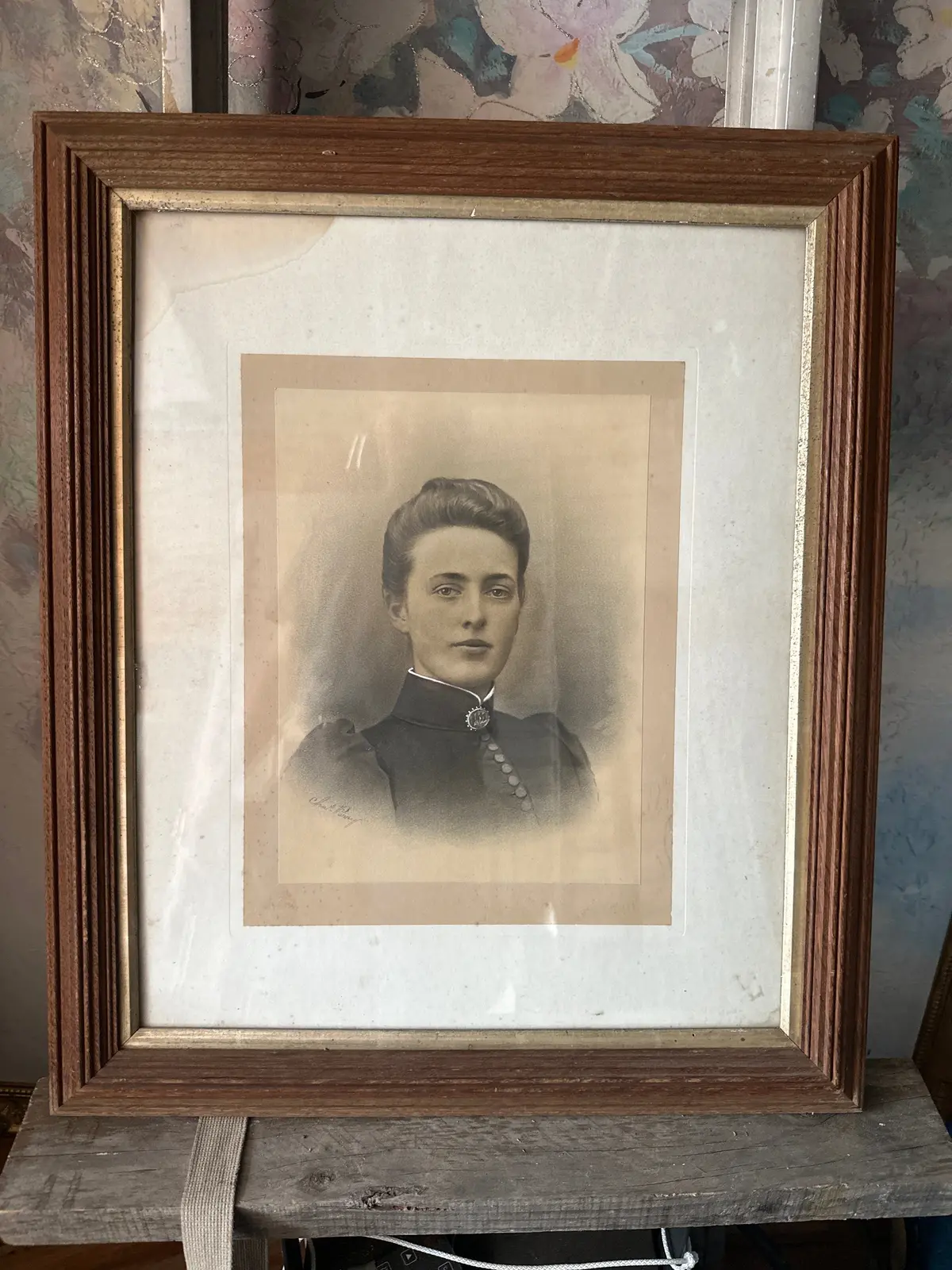 Framed Photo Print Of A Stern Woman 1