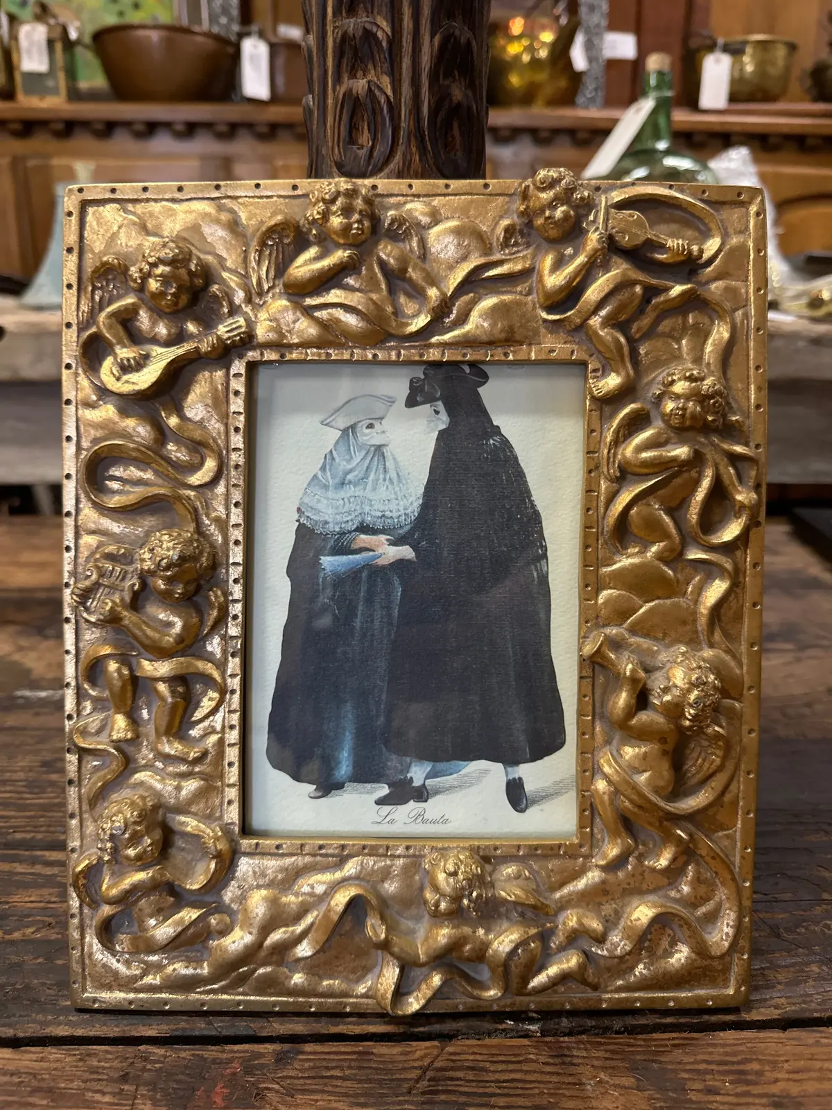 Cherub Frame With Venetian Post Card 1