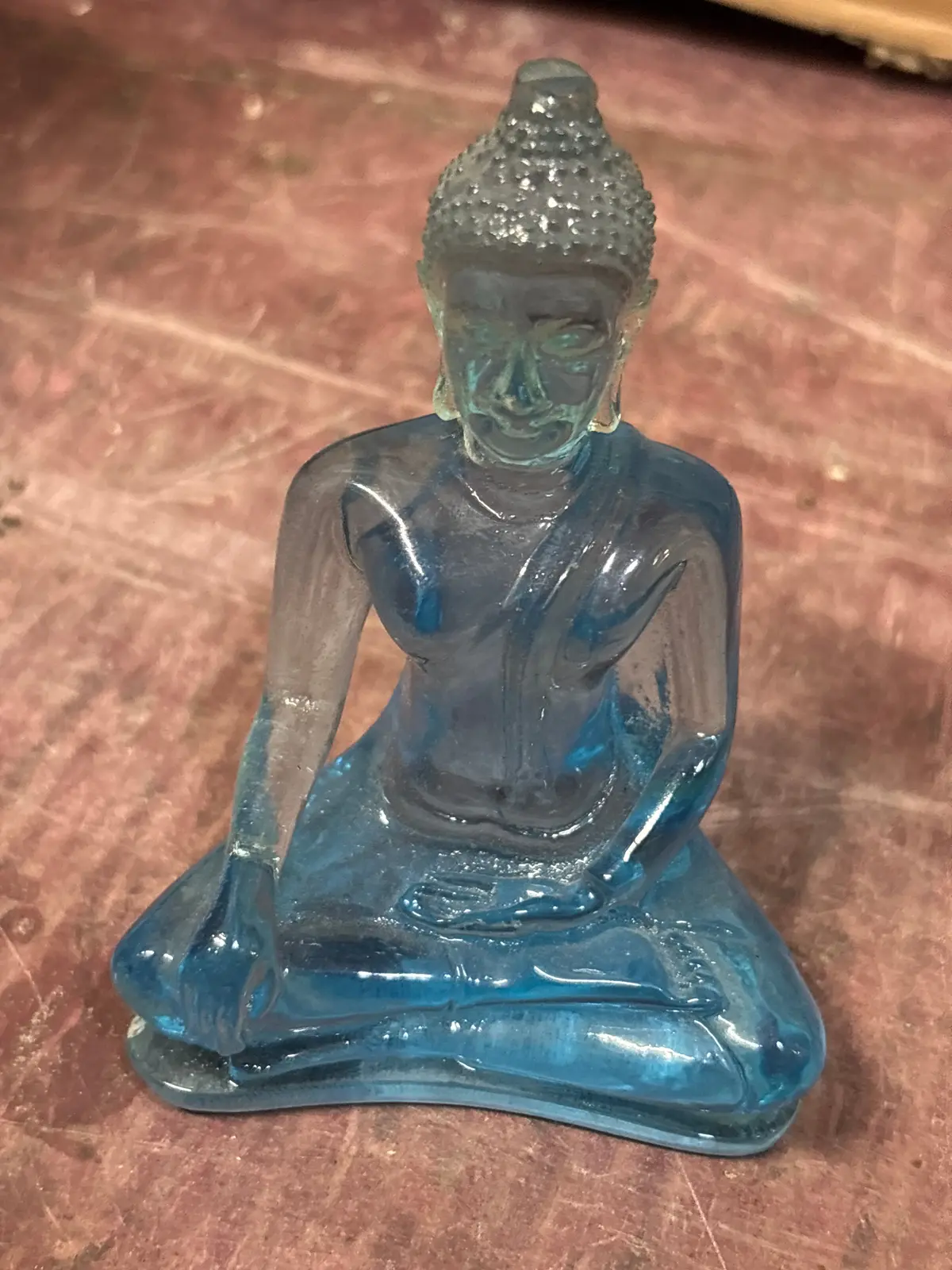 Small Blue Resin Buddha 1