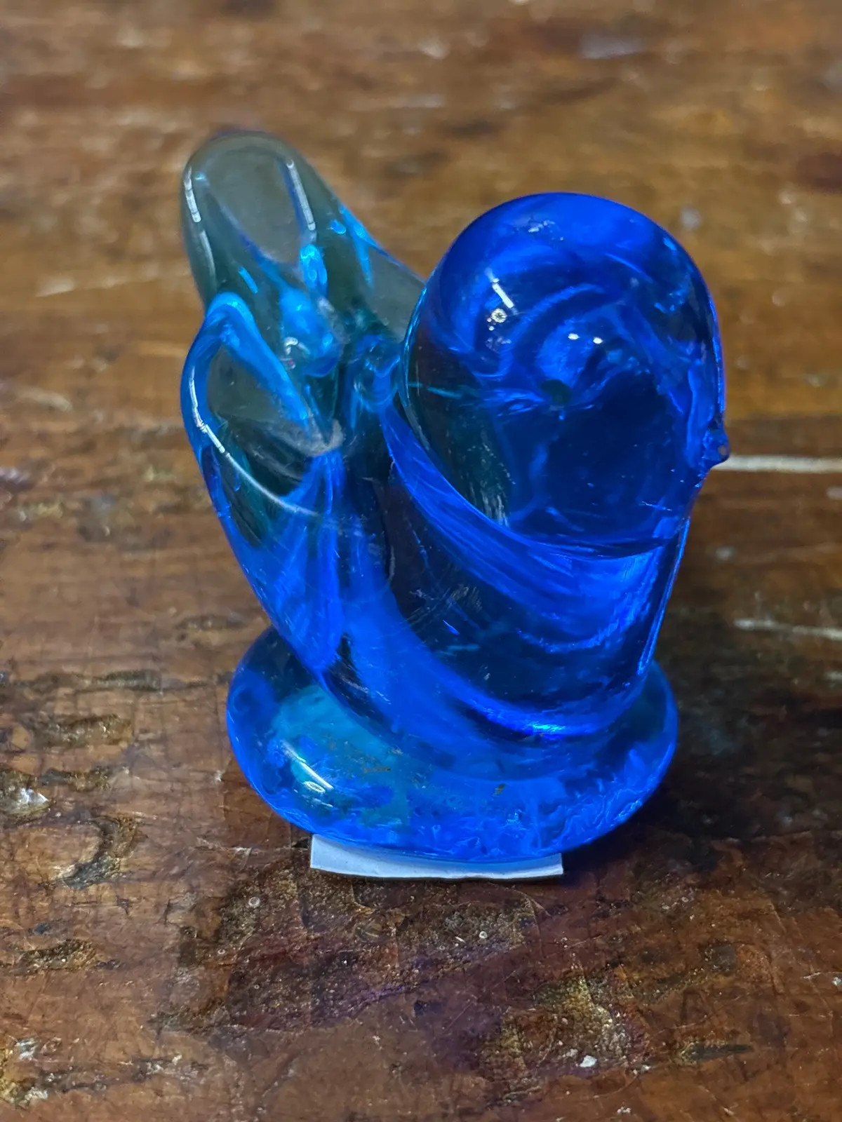Blue Glass Bird 1