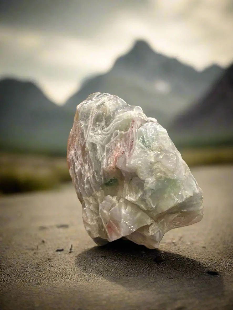 White And Green Flourite 1
