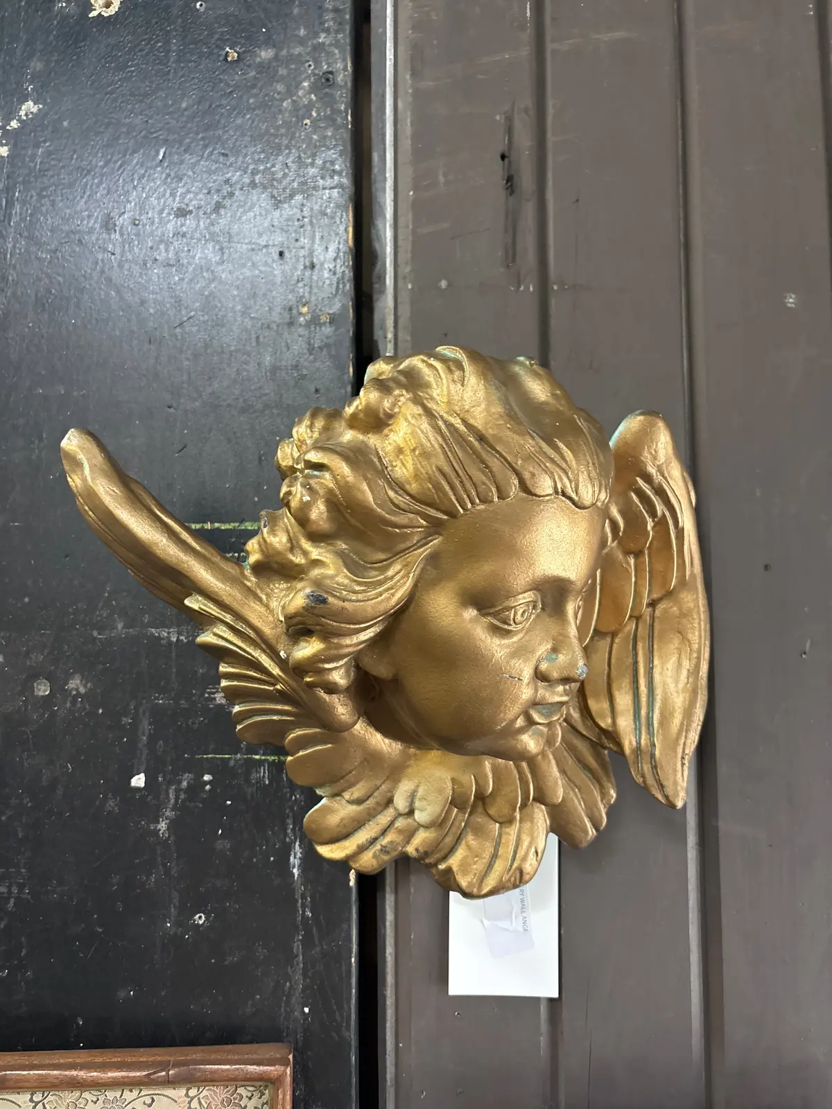 Gold Pottery Wall Angel 1