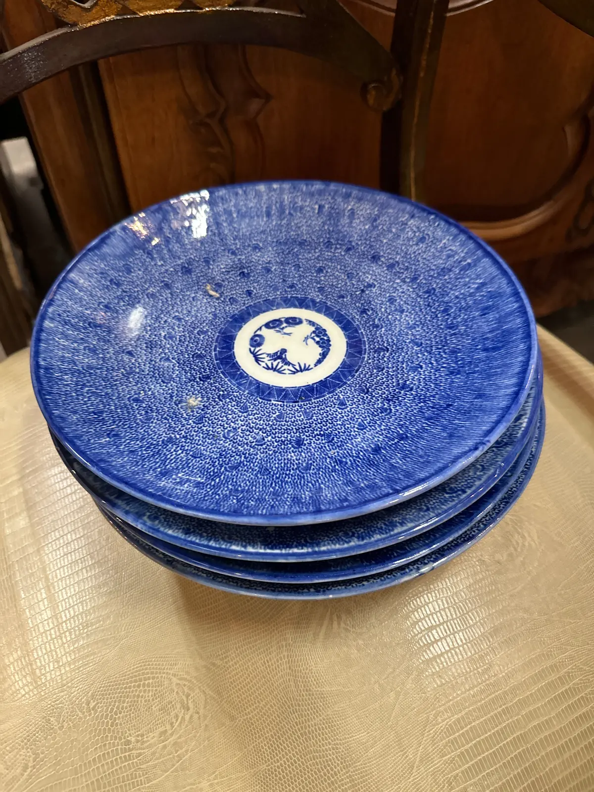 Blue And White Imari 11" Plate (1 Of 14) 1