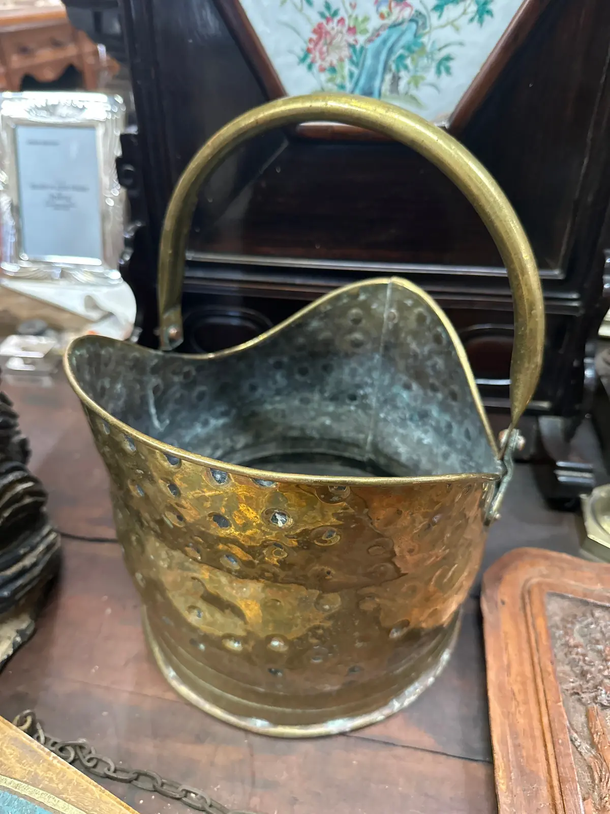 Brass Small Coal Hod 1