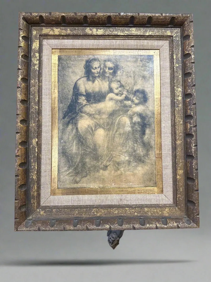 Da Vinci Print In Gold Frame 1