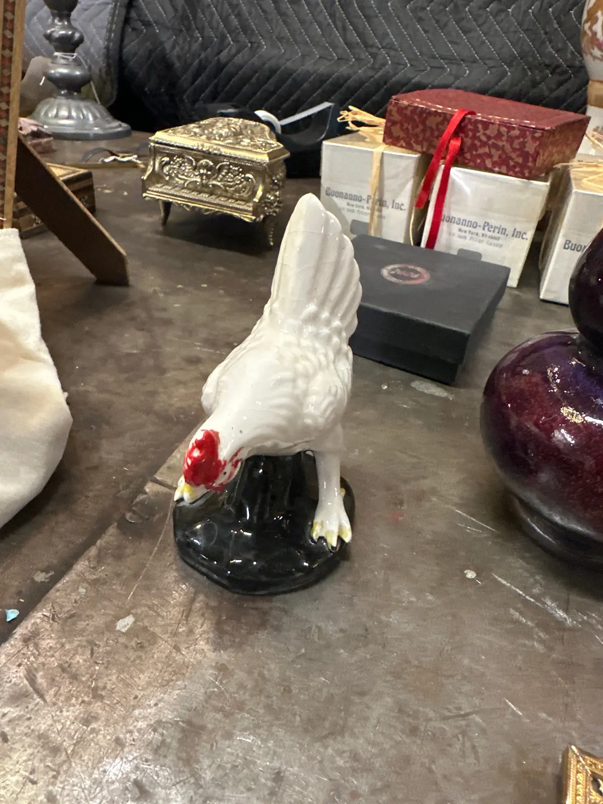 Porcelain Rooster Figure 1