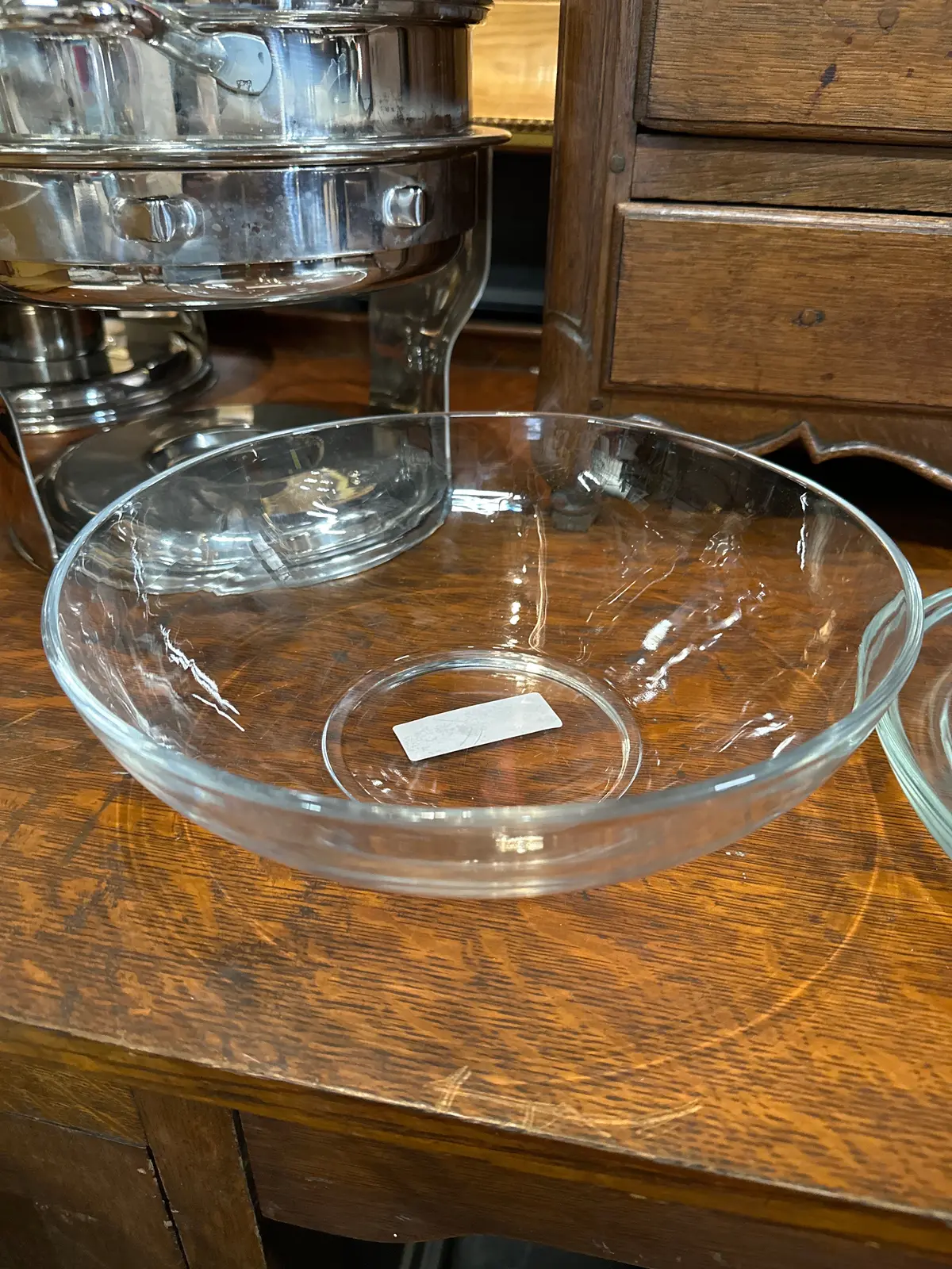 Ground Base Crystal Salad Bowl 1