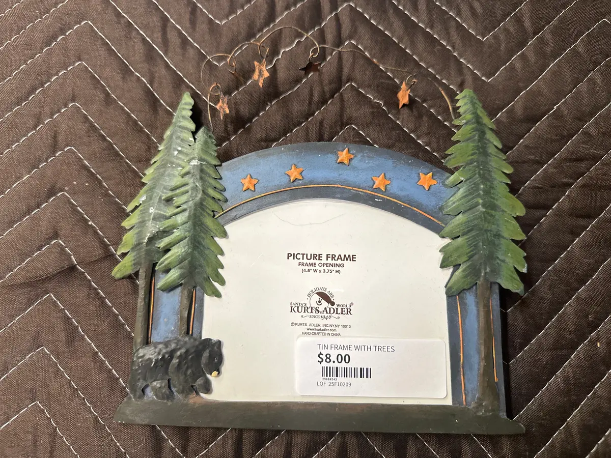 Tin Frame With Trees 1