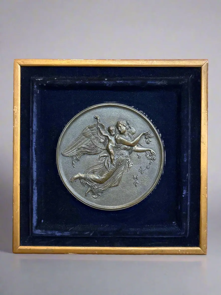 Framed Bertel Thorvaldsen Angelic Plate 1